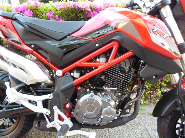 BENELLI ベネリ TNT125 赤 走行距離1900㎞